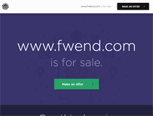 Tablet Screenshot of fwend.com